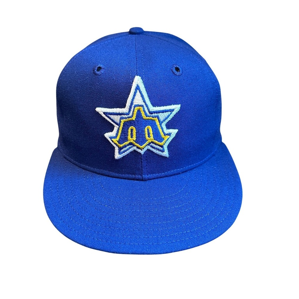Seattle Mariners New Era Pro Model Fitted Hat 7‎ Made in USA MLB VTG